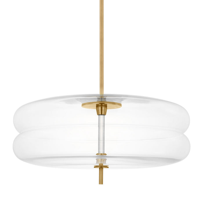Visual Comfort Modern SLPD31027CNB LED Pendant, Natural Brass