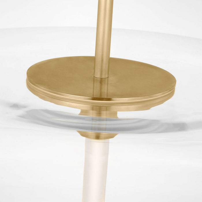 Visual Comfort Modern SLPD31027CNB LED Pendant, Natural Brass