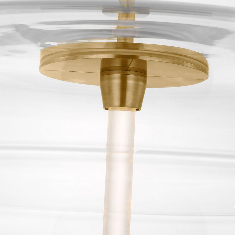 Visual Comfort Modern SLPD31027CNB LED Pendant, Natural Brass