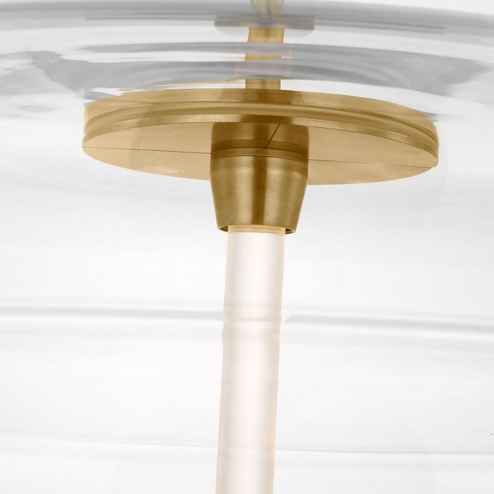 Visual Comfort Modern SLPD31027CNB LED Pendant, Natural Brass