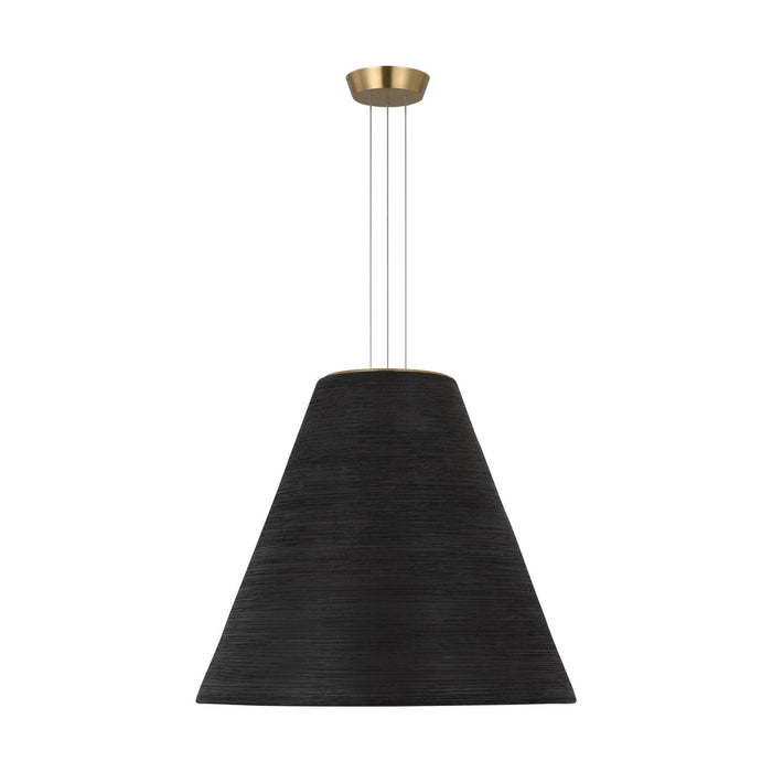 Visual Comfort Modern SLPD12527BNB LED Pendant, Natural Brass