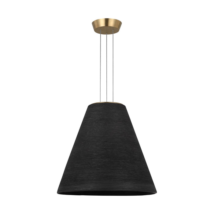 Visual Comfort Modern SLPD12627BNB LED Pendant, Natural Brass
