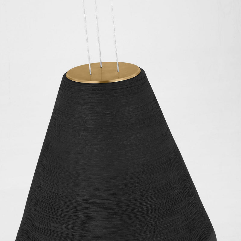 Visual Comfort Modern SLPD12627BNB LED Pendant, Natural Brass