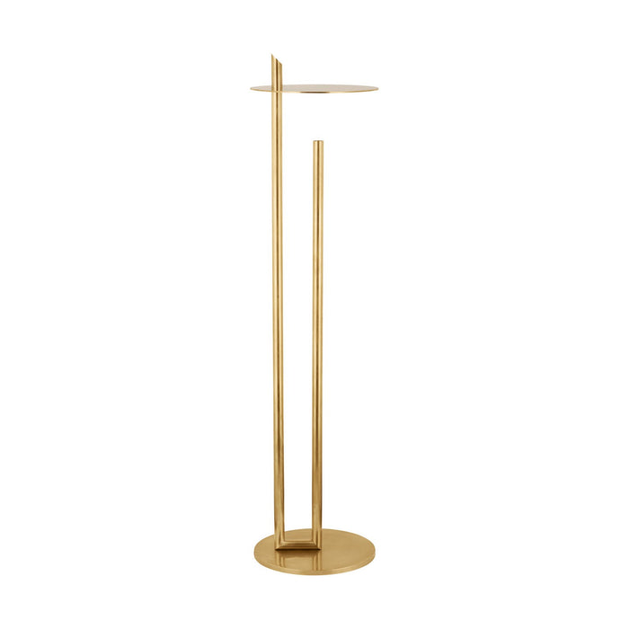 Visual Comfort Modern KWFL21927NB LED Floor Lamp, Natural Brass