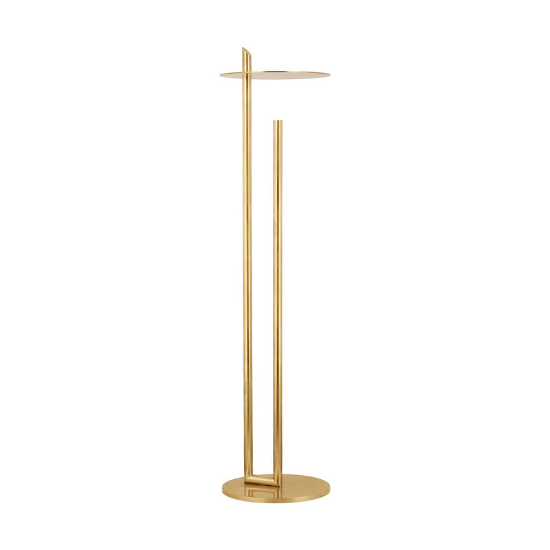 Visual Comfort Modern KWFL21927NB LED Floor Lamp, Natural Brass