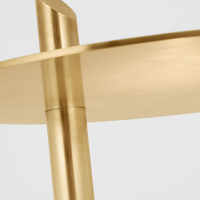 Visual Comfort Modern KWFL21927NB LED Floor Lamp, Natural Brass