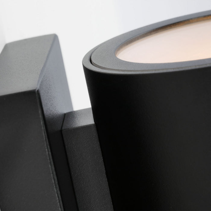 Visual Comfort Modern SLOWS28827B LED Outdoor Wall Mount, Black