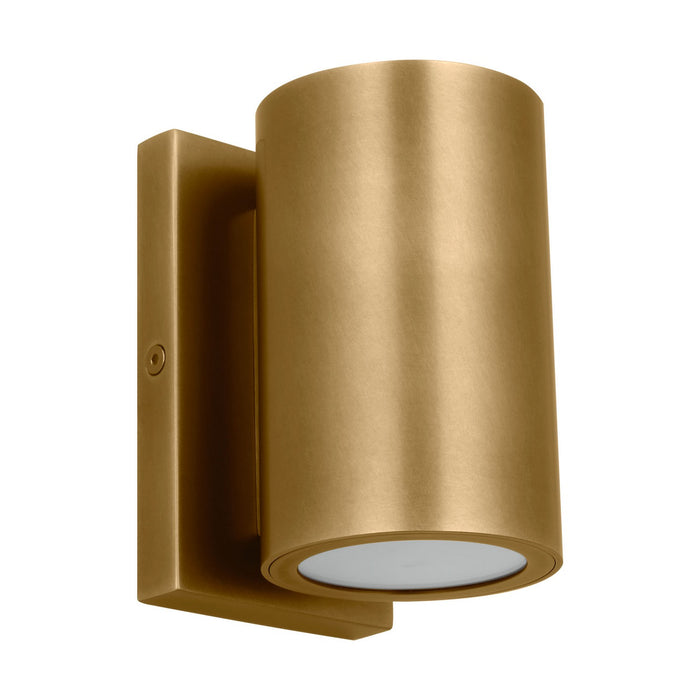 Visual Comfort Modern SLOWS28827NB LED Outdoor Wall Mount, Natural Brass