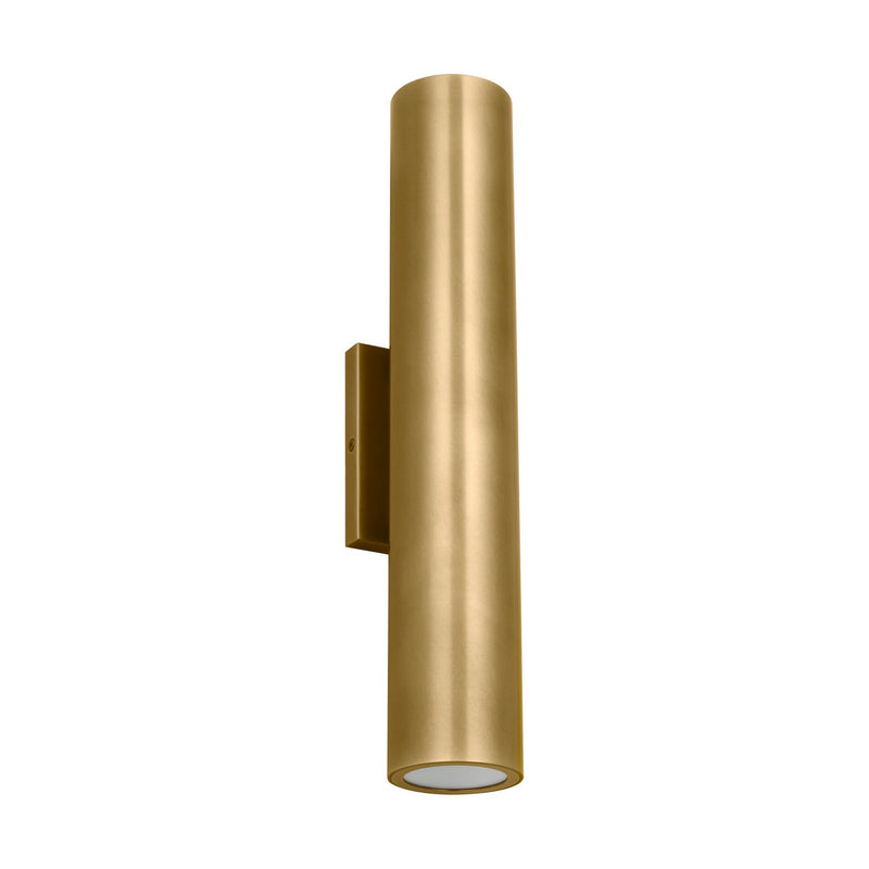 Visual Comfort Modern SLOWS29027NB LED Outdoor Wall Mount, Natural Brass