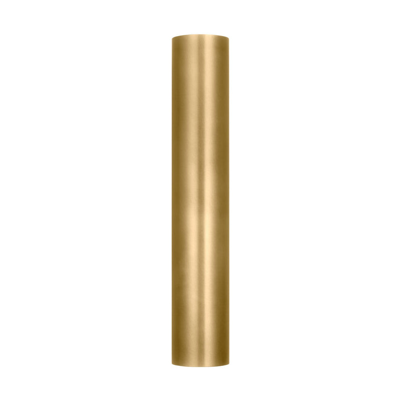 Visual Comfort Modern SLOWS29027NB LED Outdoor Wall Mount, Natural Brass