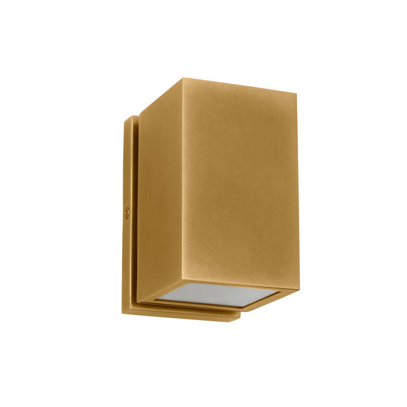 Visual Comfort Modern SLOWS29227NB LED Outdoor Wall Mount, Natural Brass