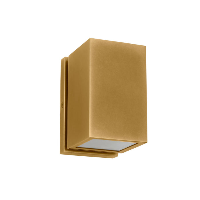 Visual Comfort Modern SLOWS29227NB LED Outdoor Wall Mount, Natural Brass