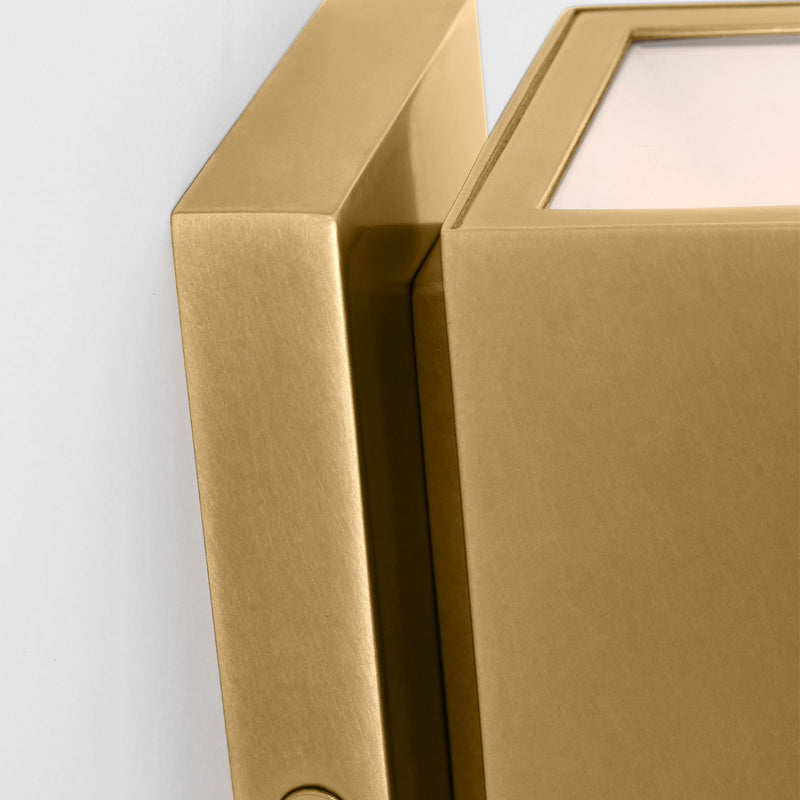 Visual Comfort Modern SLOWS29227NB LED Outdoor Wall Mount, Natural Brass