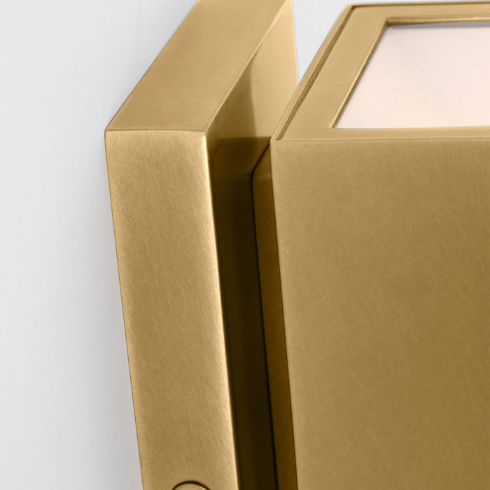 Visual Comfort Modern SLOWS29227NB LED Outdoor Wall Mount, Natural Brass