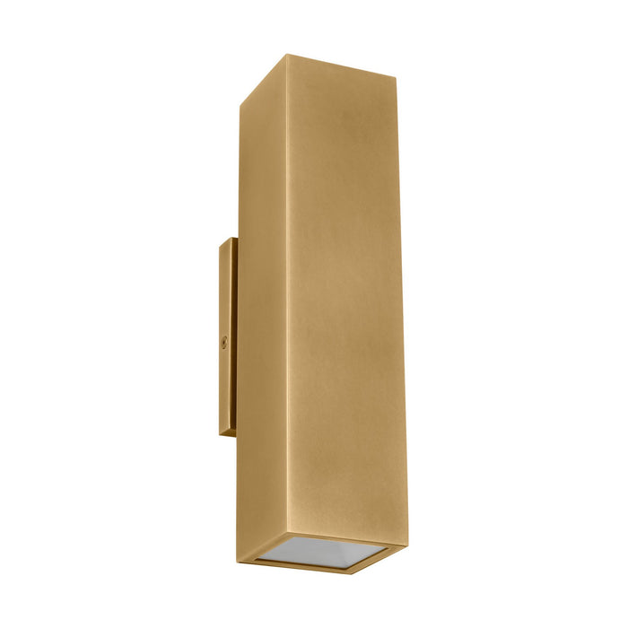Visual Comfort Modern SLOWS29327NB LED Outdoor Wall Mount, Natural Brass