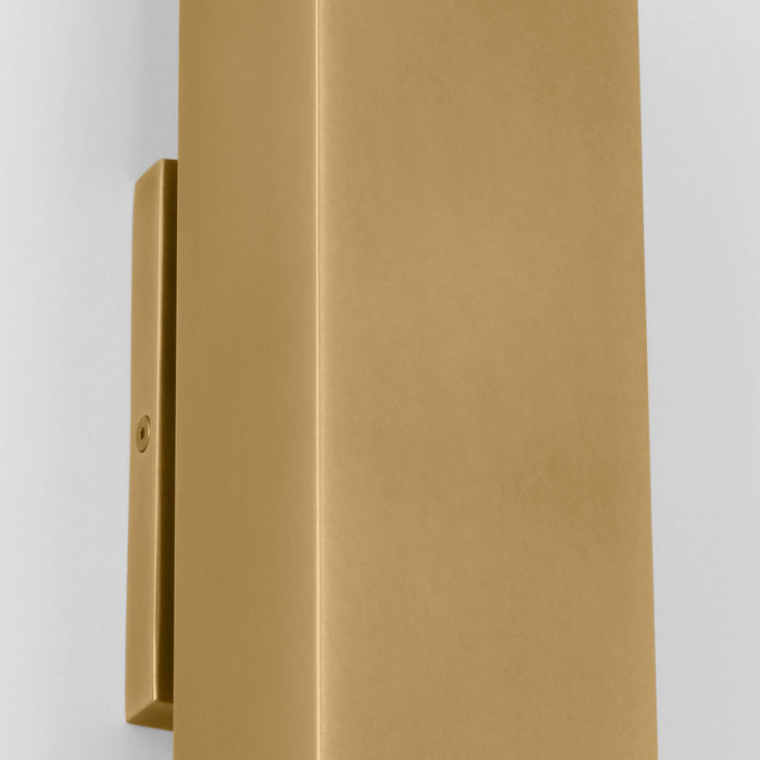 Visual Comfort Modern SLOWS29327NB LED Outdoor Wall Mount, Natural Brass