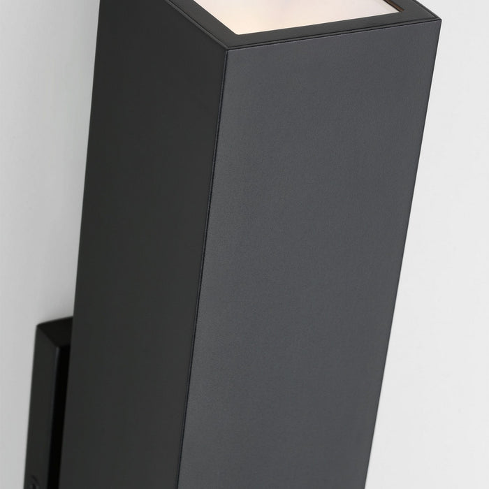 Visual Comfort Modern SLOWS29427B LED Outdoor Wall Mount, Black