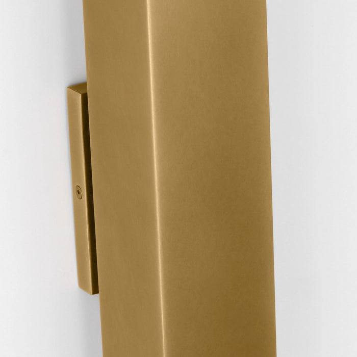 Visual Comfort Modern SLOWS29427NB LED Outdoor Wall Mount, Natural Brass