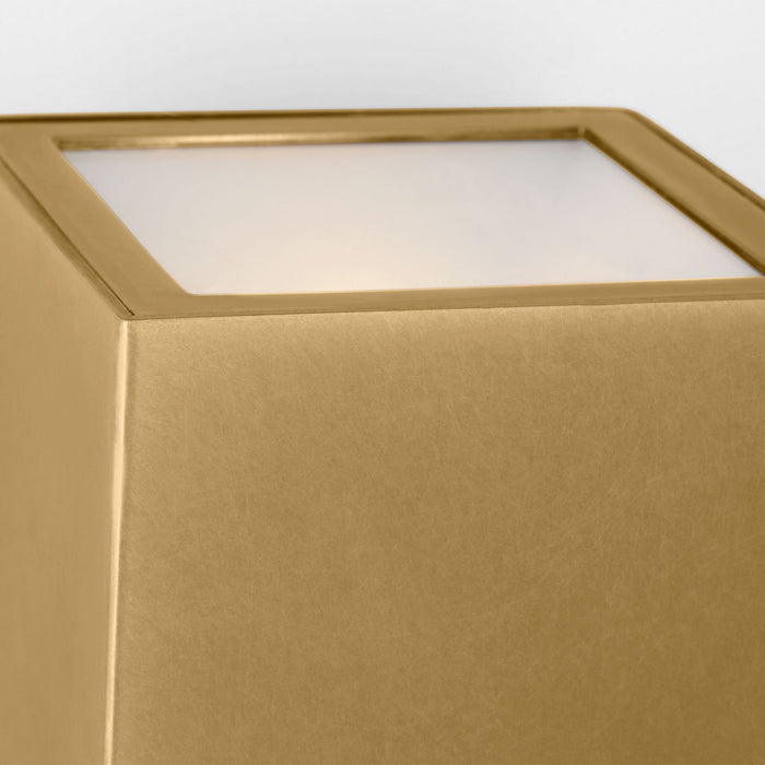 Visual Comfort Modern SLOWS29427NB LED Outdoor Wall Mount, Natural Brass