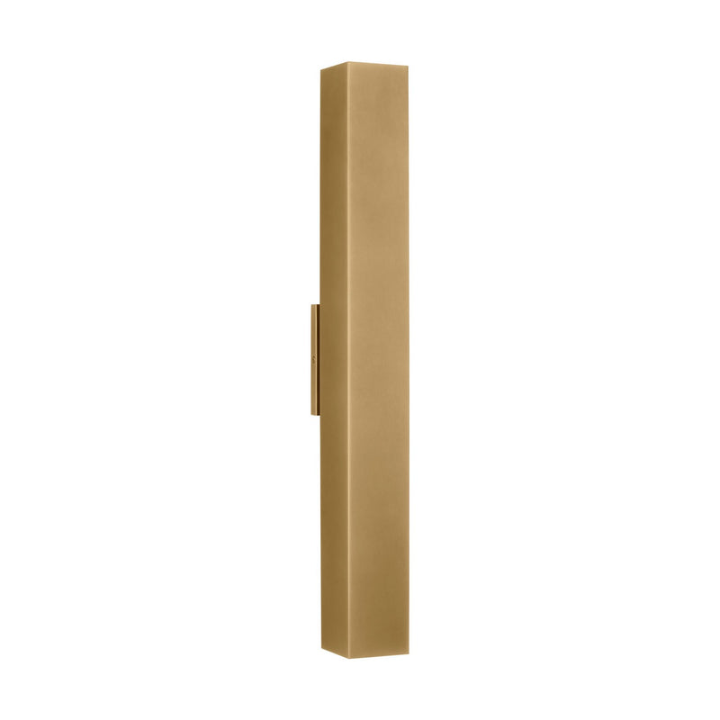 Visual Comfort Modern SLOWS29527NB LED Outdoor Wall Mount, Natural Brass