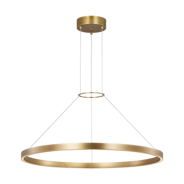 Visual Comfort Modern SLCH14930BR LED Chandelier, Plated Brass