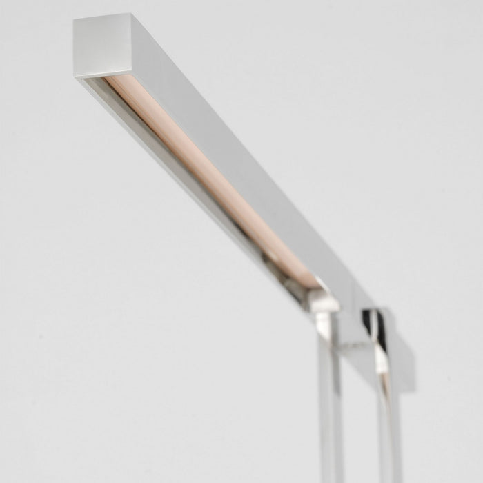 Visual Comfort Modern MDFL29727N LED Floor Lamp, Polished Nickel