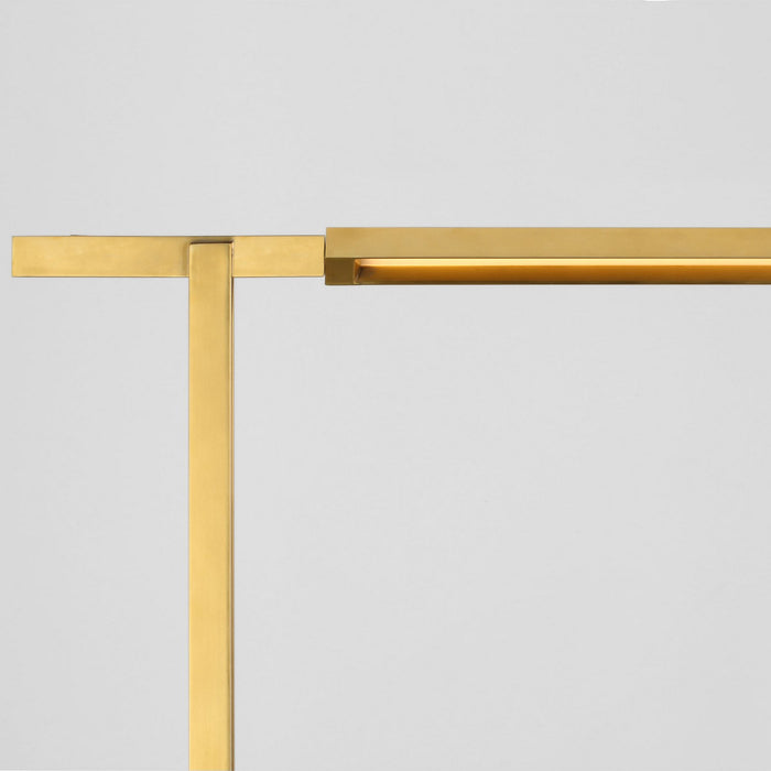 Visual Comfort Modern MDFL29727NB LED Floor Lamp, Natural Brass