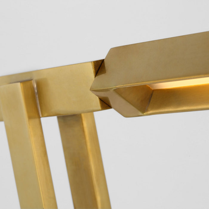 Visual Comfort Modern MDFL29727NB LED Floor Lamp, Natural Brass
