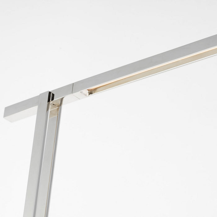 Visual Comfort Modern MDFL29827N LED Floor Lamp, Polished Nickel