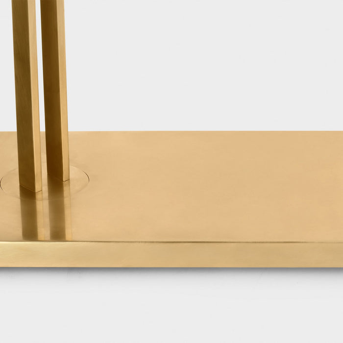 Visual Comfort Modern MDFL29827NB LED Floor Lamp, Natural Brass