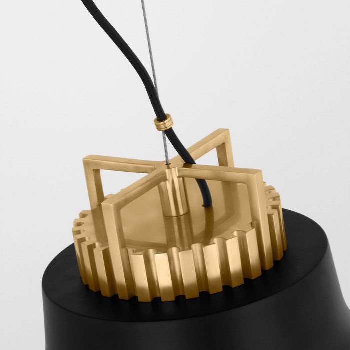 Visual Comfort Modern SLPD29927BNB LED Pendant, Natural Brass