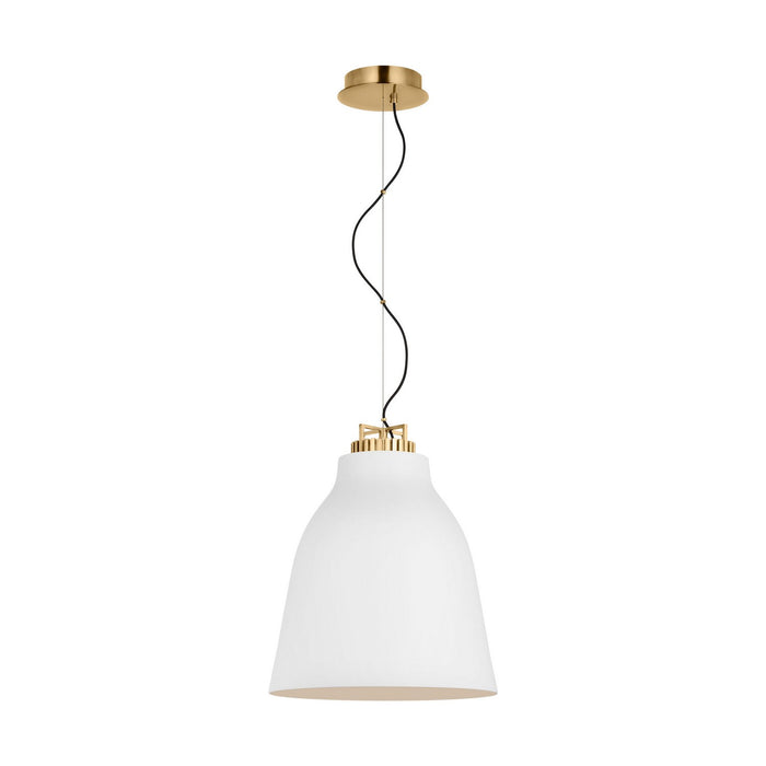 Visual Comfort Modern SLPD29927WNB LED Pendant, Natural Brass