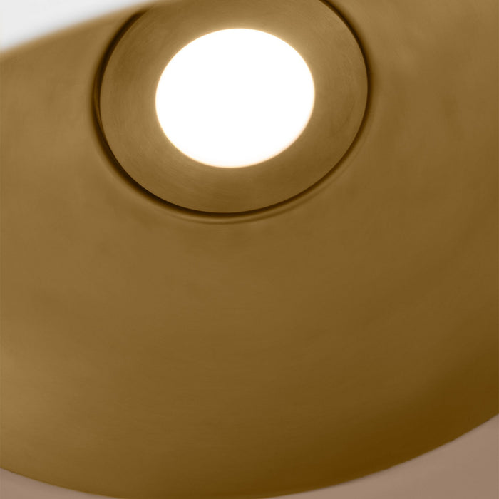 Visual Comfort Modern SLPD29927WNB LED Pendant, Natural Brass