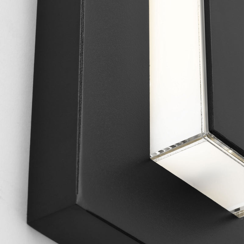 Visual Comfort Modern SLOWS30130B LED Outdoor Wall Mount, Black