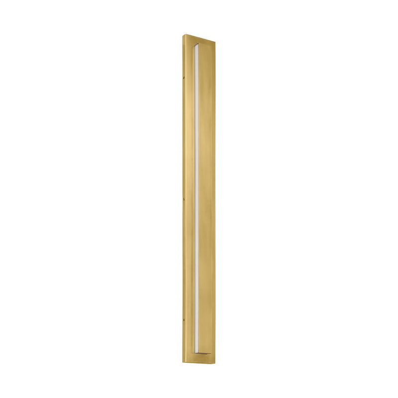 Visual Comfort Modern SLOWS30130NB LED Outdoor Wall Mount, Natural Brass