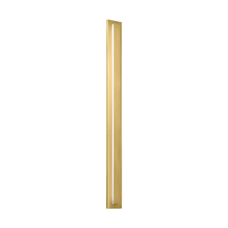 Visual Comfort Modern SLOWS30230NB LED Outdoor Wall Mount, Natural Brass