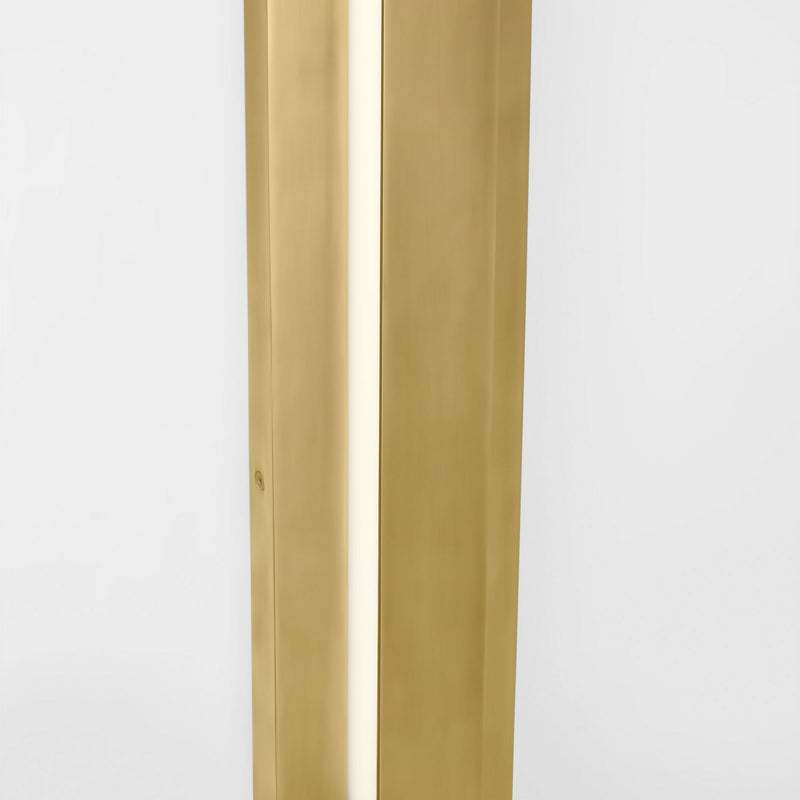 Visual Comfort Modern SLOWS30230NB LED Outdoor Wall Mount, Natural Brass