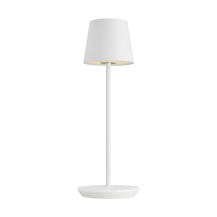 Visual Comfort Modern SLTB25827W LED Table Lamp, Matte White