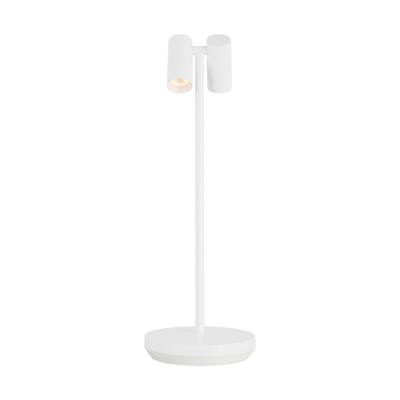Visual Comfort Modern SLTB27027W LED Table Lamp, Matte White
