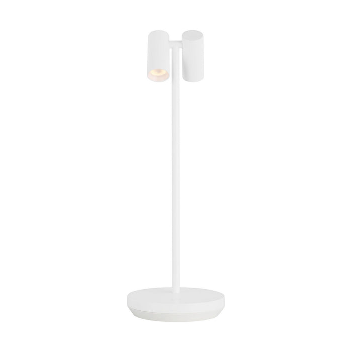 Visual Comfort Modern SLTB27027W LED Table Lamp, Matte White