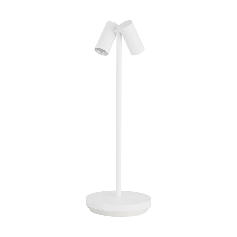 Visual Comfort Modern SLTB27027W LED Table Lamp, Matte White