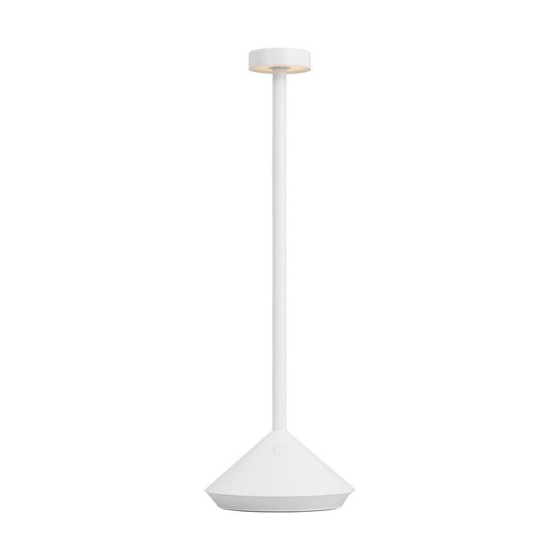 Visual Comfort Modern SLTB27127W LED Table Lamp, Matte White