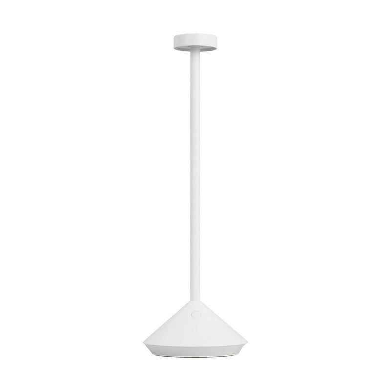 Visual Comfort Modern SLTB27127W LED Table Lamp, Matte White