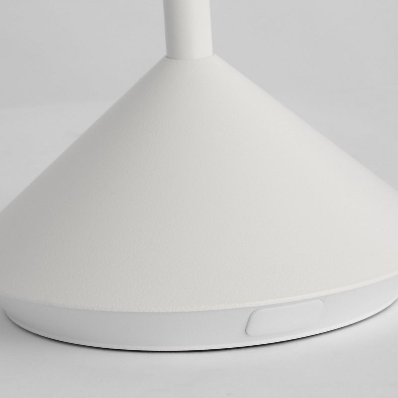 Visual Comfort Modern SLTB27127W LED Table Lamp, Matte White