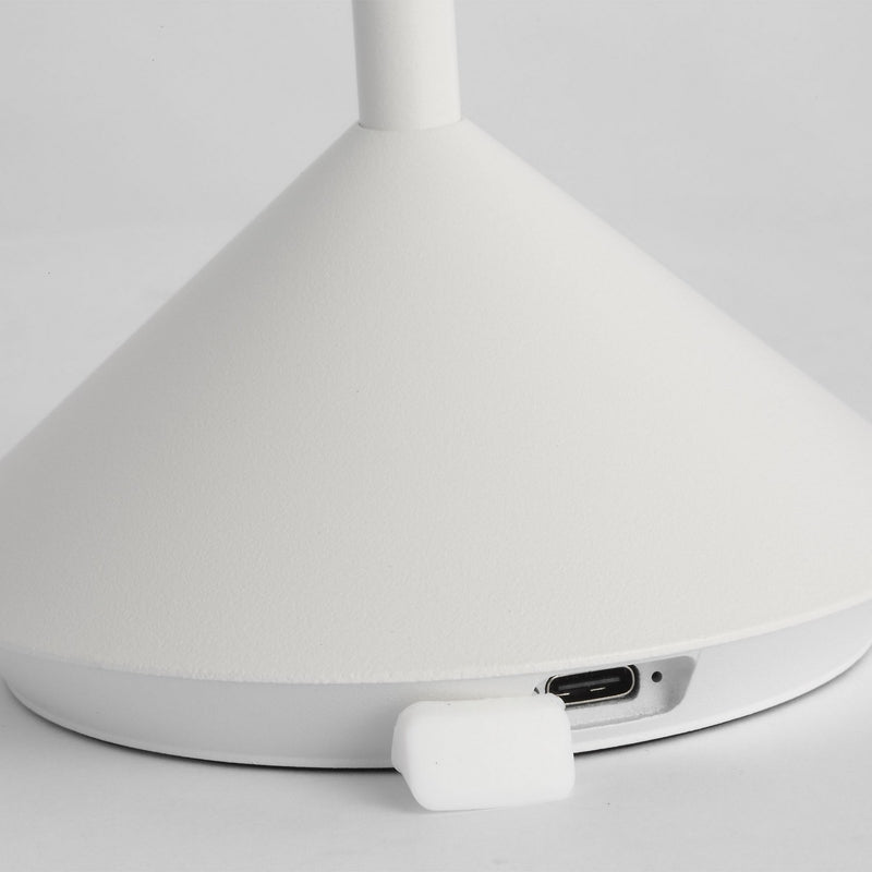 Visual Comfort Modern SLTB27127W LED Table Lamp, Matte White