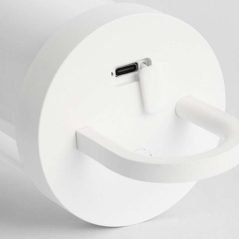 Visual Comfort Modern SLTB27327W LED Table Lamp, Matte White