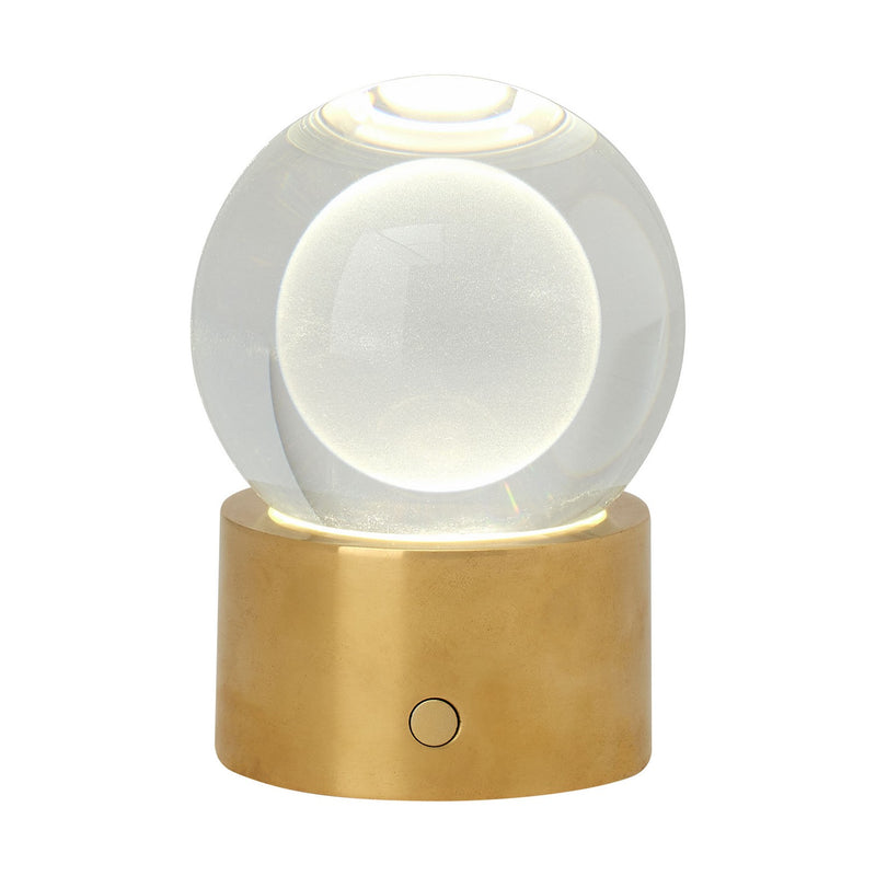 Visual Comfort Modern SLTB27427NB LED Table Lamp, Natural Brass