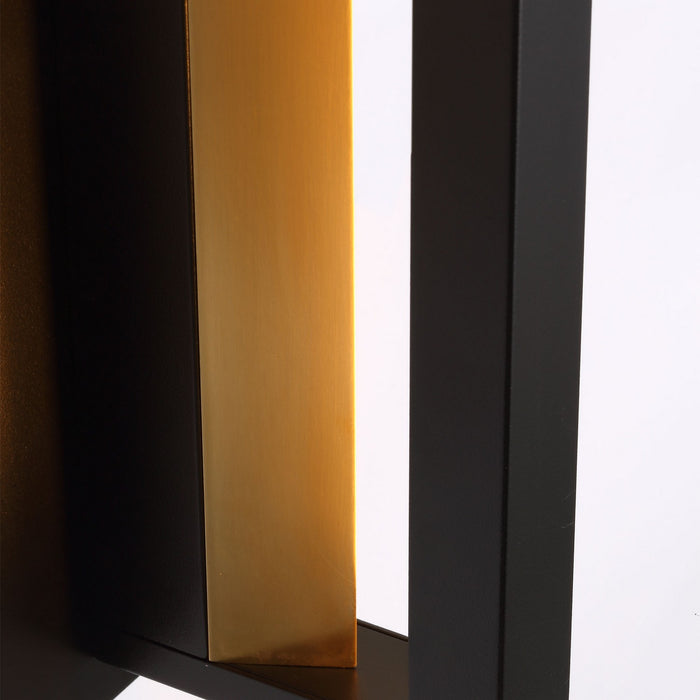 Visual Comfort Modern SLOWS30727B LED Outdoor Wall Mount, Black