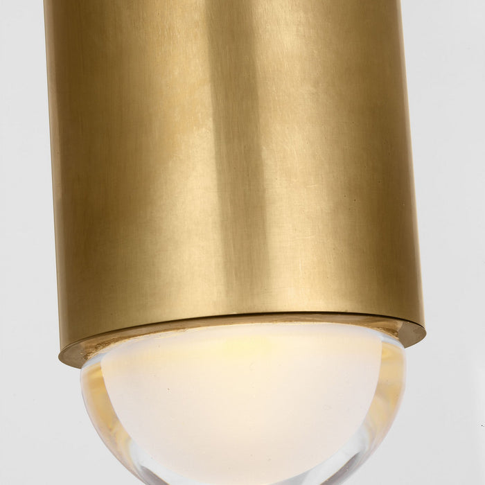 Visual Comfort Modern KWFM30927NB LED Flush Mount, Antique Nickel