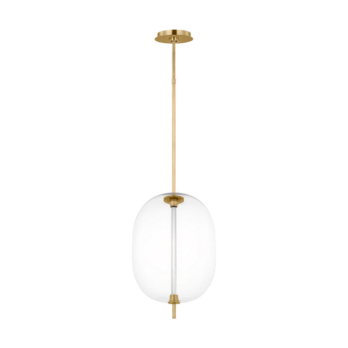 Visual Comfort Modern SLPD31227CNB LED Pendant, Natural Brass